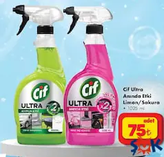 CİF ULTRA ANINDA ETKİ LİMON/SAKURA 1025 ML fiyat ve kampanya bilgisi